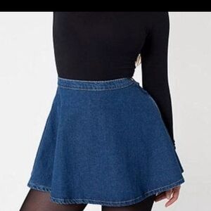 American Apparel Denim Circle Skirt, Size Medium